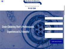 Tablet Screenshot of budgeitdrains.com